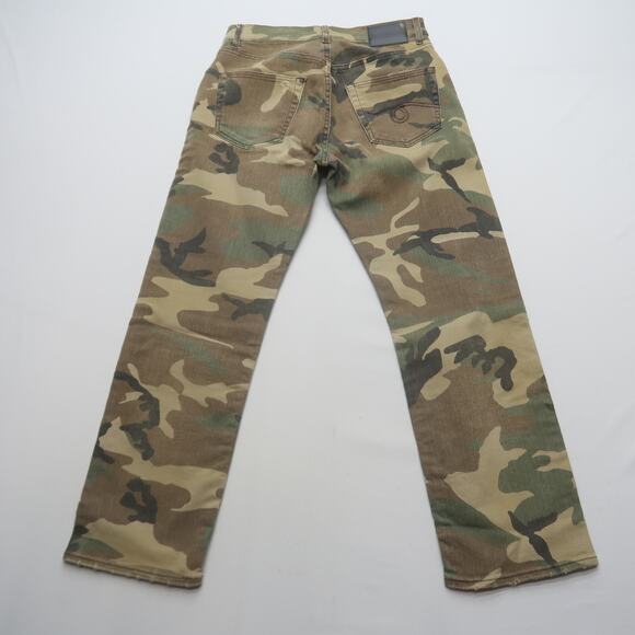 R13 Boyfriend Jeans in Beige Camo Size 24 Oversized Baggy Crop - Picture 3 of 13
